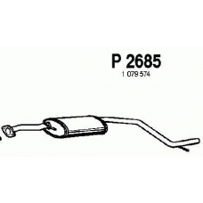 P2685 FENNO Средний глушитель выхлопных газов