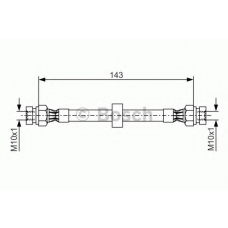 1 987 476 697 BOSCH Тормозной шланг