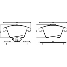 8DB 355 013-811 HELLA PAGID Комплект тормозных колодок, дисковый тормоз