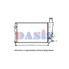 060430N AKS DASIS Радиатор, охлаждение двигателя