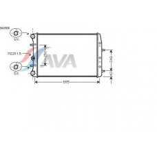 SA2008 AVA Радиатор, охлаждение двигателя