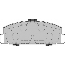 DBP321721 DURON Комплект тормозных колодок, дисковый тормоз