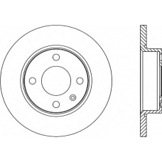 BDA1670.10 OPEN PARTS Тормозной диск