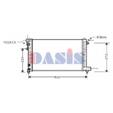 060820N AKS DASIS Радиатор, охлаждение двигателя