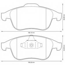 573316B BENDIX Комплект тормозных колодок, дисковый тормоз