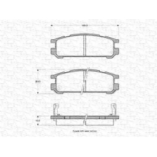 363702161009 MAGNETI MARELLI Комплект тормозных колодок, дисковый тормоз