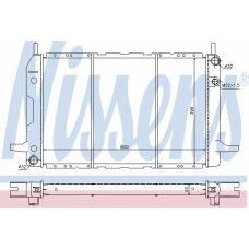 62211 NISSENS Радиатор, охлаждение двигателя