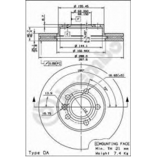 BS 8263 BRECO Тормозной диск