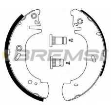 GF0231 BREMSI Комплект тормозных колодок