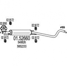 01.52660 MTS Средний глушитель выхлопных газов