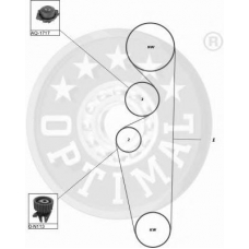 SK-1345 OPTIMAL Комплект ремня грм