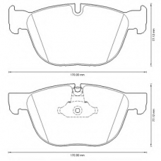 573300B BENDIX Комплект тормозных колодок, дисковый тормоз