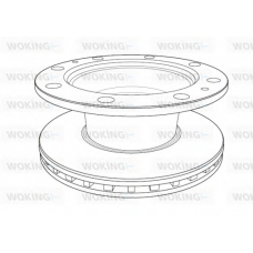 NSA1187.20 WOKING Тормозной диск