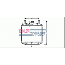 2601601 KUHLER SCHNEIDER Радиатор, охлаждение двигател