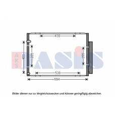 212082N AKS DASIS Конденсатор, кондиционер