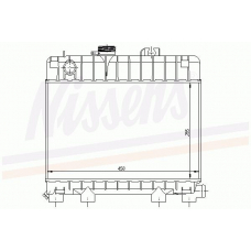 60685 NISSENS Радиатор, охлаждение двигателя