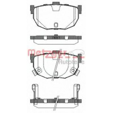 0294.22 METZGER Комплект тормозных колодок, дисковый тормоз