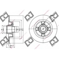 BD1324 DJ PARTS Тормозной диск