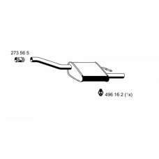 341271 ERNST Глушитель выхлопных газов конечный