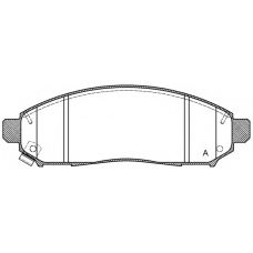 BPA1162.01 OPEN PARTS Комплект тормозных колодок, дисковый тормоз