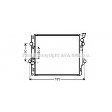 TO2367 AVA Радиатор, охлаждение двигателя