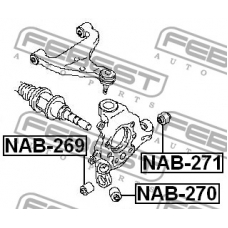 NAB-271 FEBEST Втулка, рычаг колесной подвески