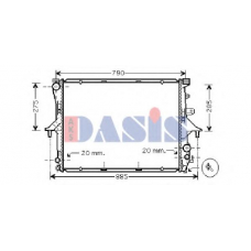 044000N AKS DASIS Радиатор, охлаждение двигателя