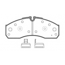 BPA0651.30 OPEN PARTS Комплект тормозных колодок, дисковый тормоз