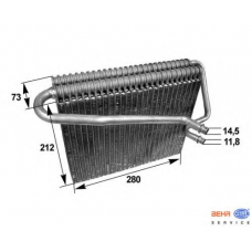 8FV 351 211-031 HELLA Испаритель, кондиционер