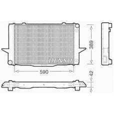 DRM33042 DENSO Радиатор, охлаждение двигателя