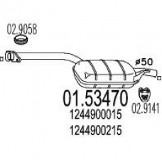 01.53470 MTS Средний глушитель выхлопных газов