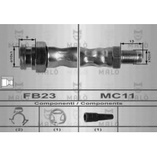 8416 Malo Тормозной шланг