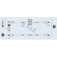 85059 FAE Комплект проводов зажигания