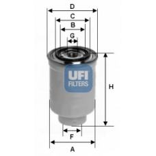 24.017.00 UFI Топливный фильтр