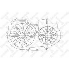 29-99272-SX STELLOX Вентилятор, охлаждение двигателя