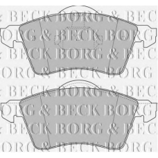 BBP1384 BORG & BECK Комплект тормозных колодок, дисковый тормоз