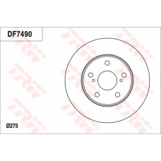 DF7490 TRW Тормозной диск