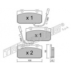 042.2 TRUSTING Комплект тормозных колодок, дисковый тормоз