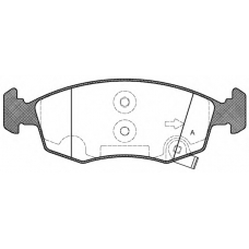 BPA0172.50 OPEN PARTS Комплект тормозных колодок, дисковый тормоз