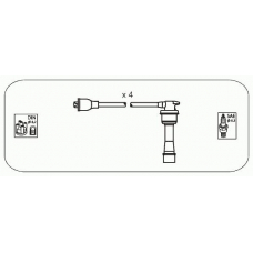 JP107 JANMOR Комплект проводов зажигания