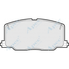 PAD593 APEC Комплект тормозных колодок, дисковый тормоз