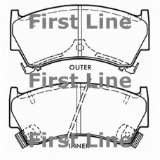 FBP3238 FIRST LINE Комплект тормозных колодок, дисковый тормоз
