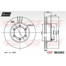 861092.6980 MAXTECH Тормозной диск