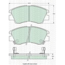 8110 42915 TRIDON Brake pads - front