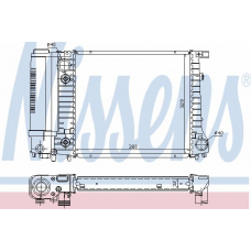60731A NISSENS Радиатор, охлаждение двигателя