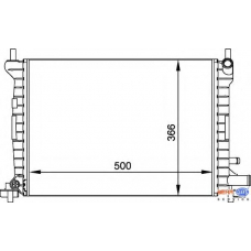 8MK 376 714-061 HELLA Радиатор, охлаждение двигателя