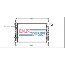 0603701 KUHLER SCHNEIDER Радиатор, охлаждение двигател