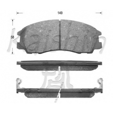 D11136 KAISHIN Комплект тормозных колодок, дисковый тормоз