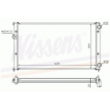 65244A NISSENS Радиатор, охлаждение двигателя