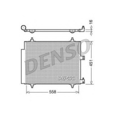 DCN21005 DENSO Конденсатор, кондиционер